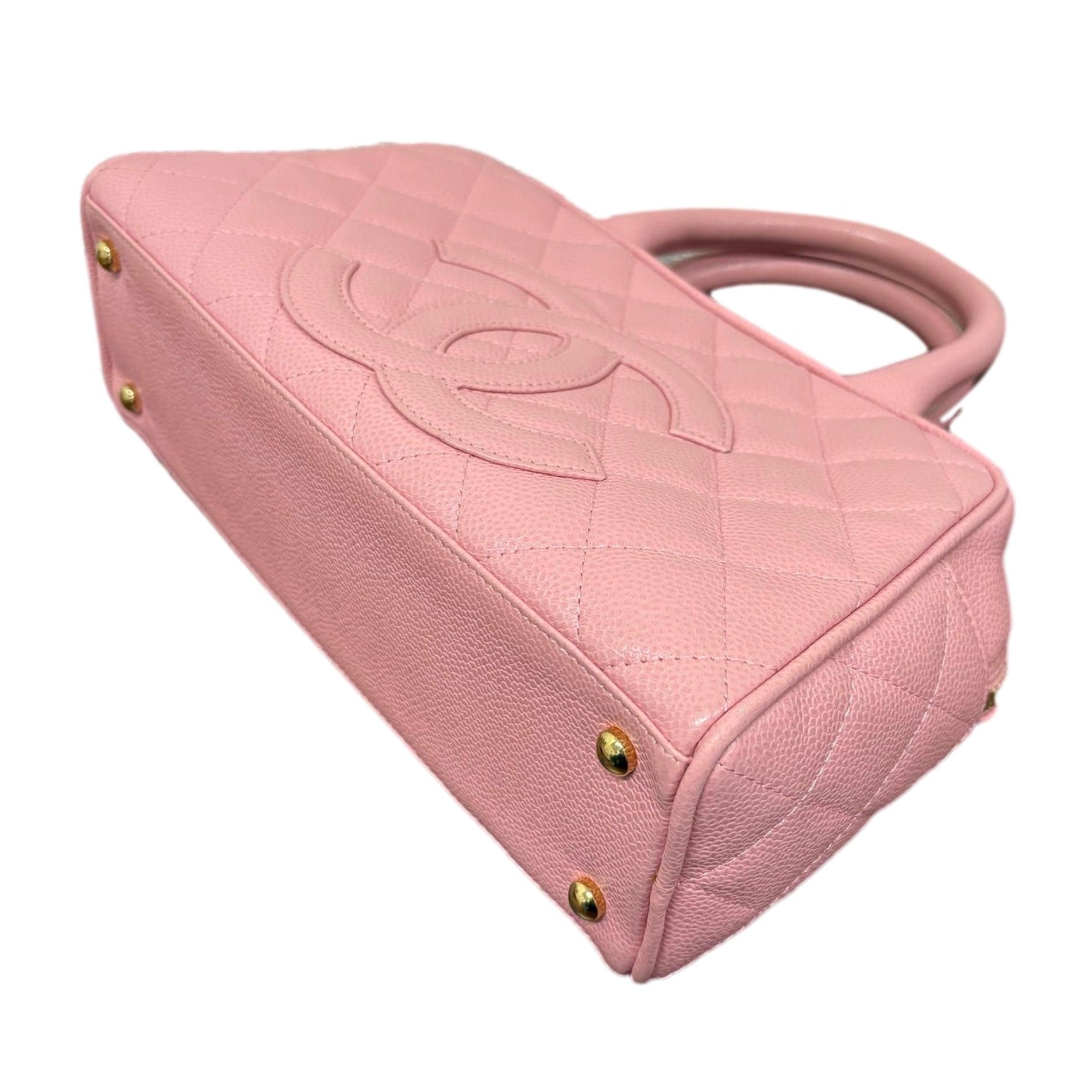 Chanel Pink Caviar Mini Boston Bag