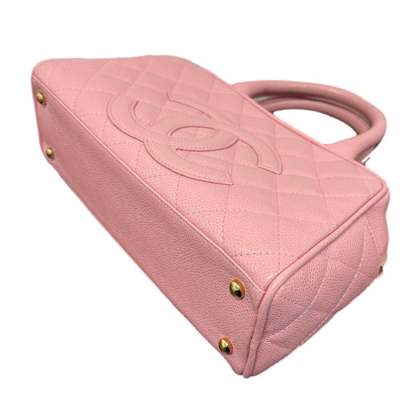 Chanel Pink Caviar Mini Boston Bag