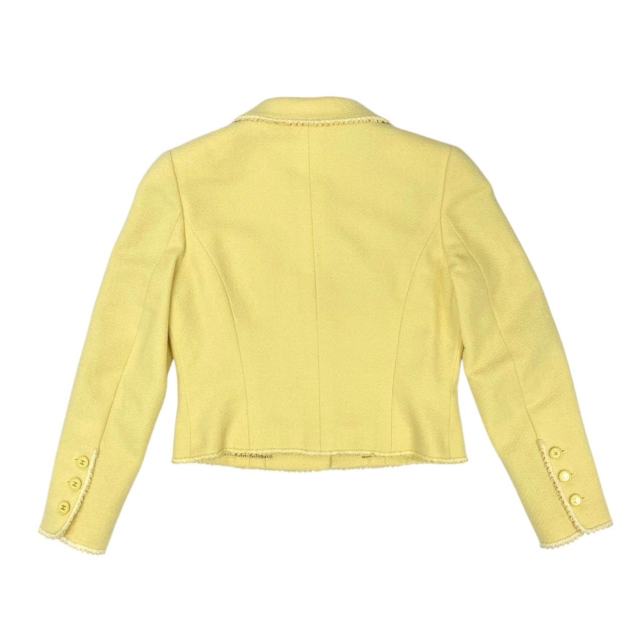 Chanel Yellow Cropped Jacket – Treasures of NYC