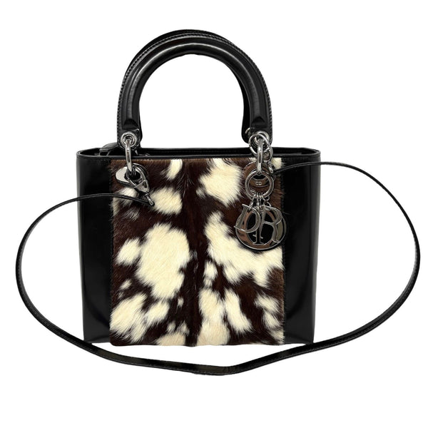 Dior Deer Print Fur Lady Bag