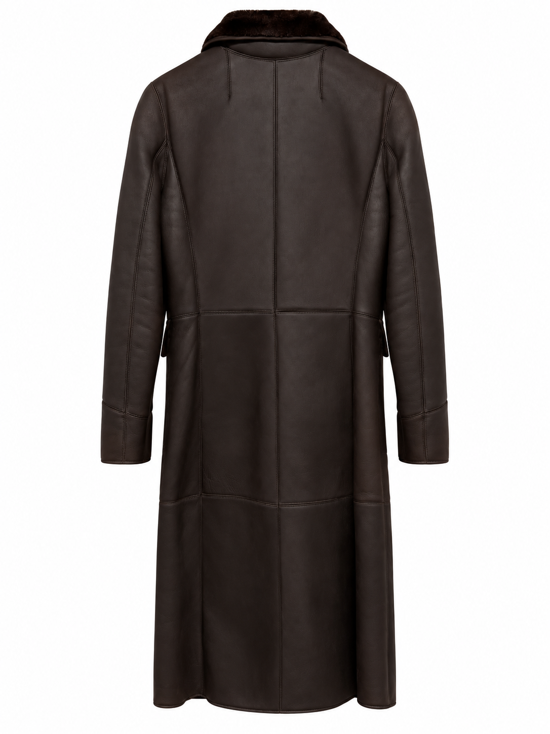 Fendi Shearling Logo Clasp Coat