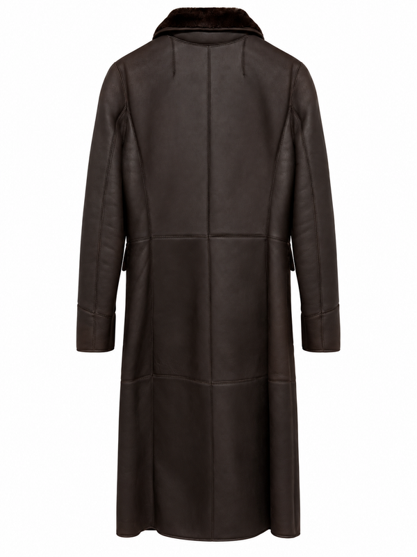Fendi Shearling Logo Clasp Coat