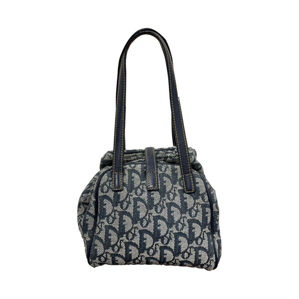 Dior Navy Logo Shoulder Bag