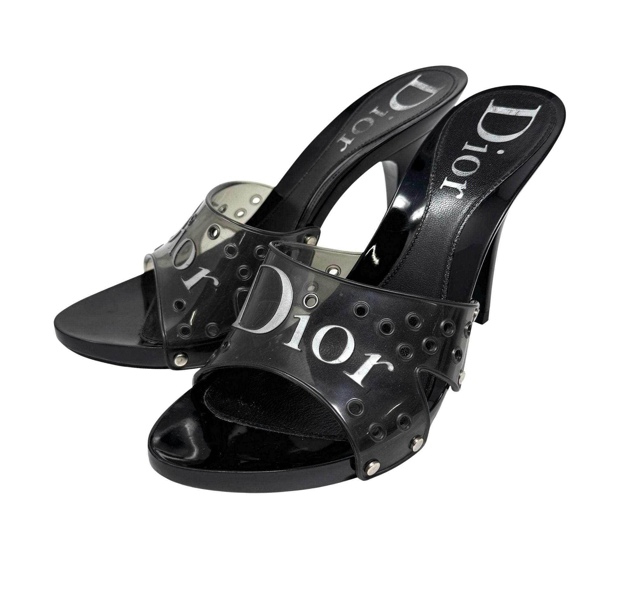Dior Black Logo Jelly Heels – Treasures of NYC