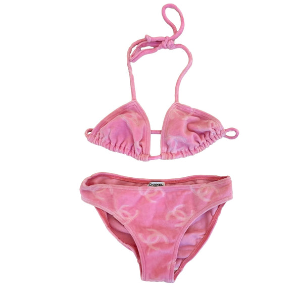 Chanel Pink Velour Bikini