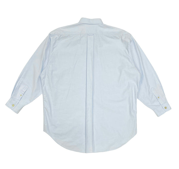 Chanel Oversized Light Blue Button Down Top
