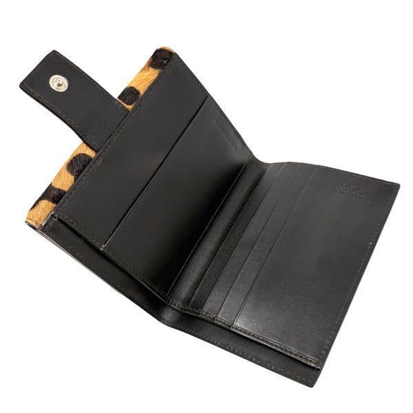 Prada Cheetah Calf-Hair Wallet