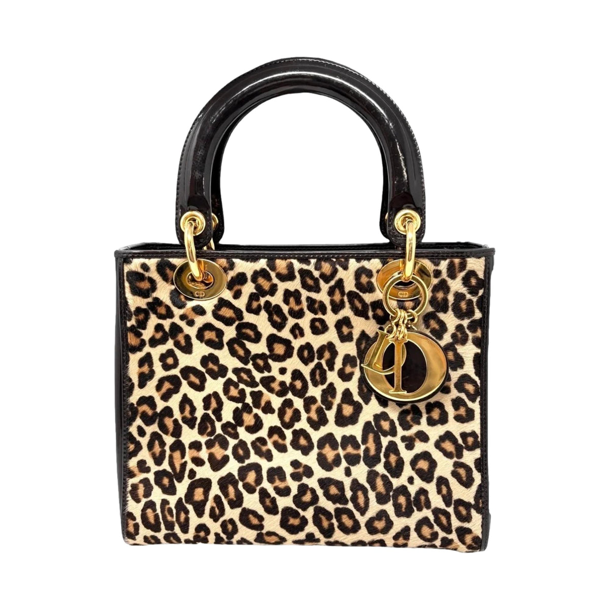 Dior Cheetah Print Calf Hair Lady Bag