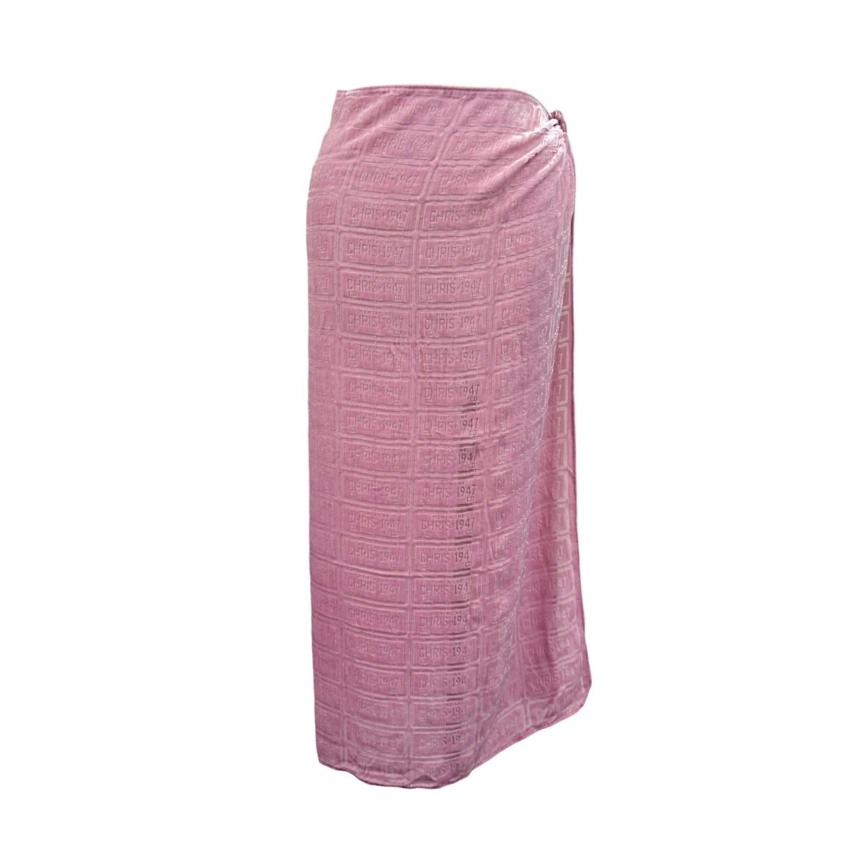 Dior Pink Cadillac Burnout Scarf