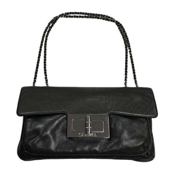 Chanel Black Leather Chain Bag