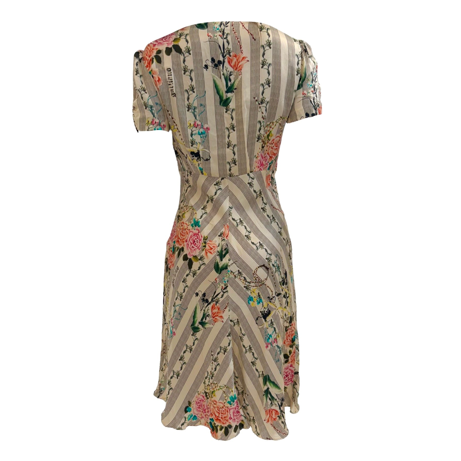 John Galliano Print Floral Dress