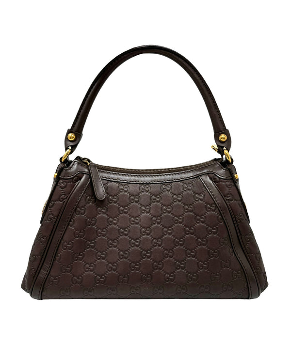 Gucci Brown Leather Shoulder Bag