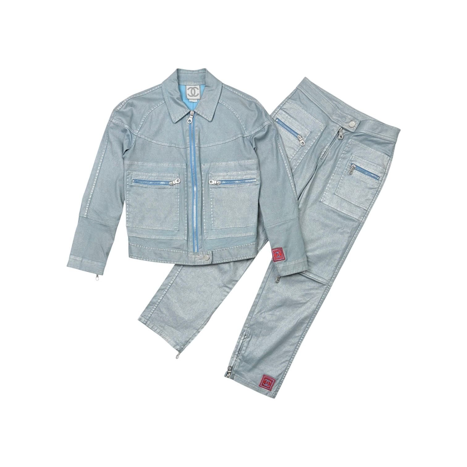 Chanel Blue Sport Logo Set