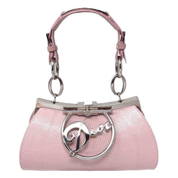 Dior Pink Mini Logo Top Handle Bag