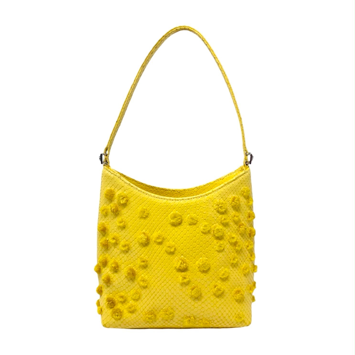 Versace Yellow Snakeskin Mini Bag