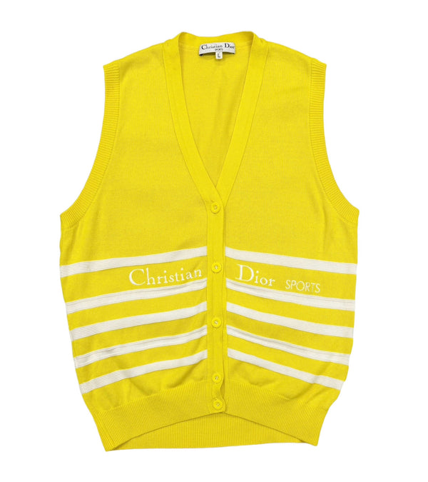 Dior Sports Yellow Button Vest