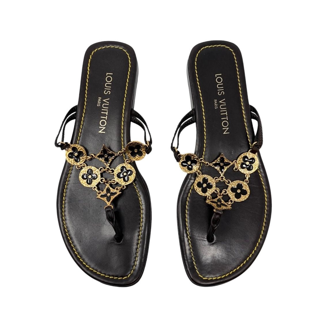 Louis Vuitton Chain Logo Sandals