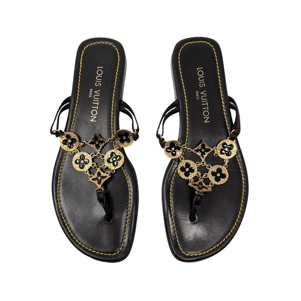 Louis Vuitton Chain Logo Sandals