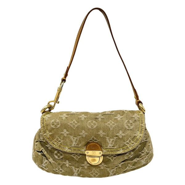 Louis Vuitton Olive Denim Shoulder Bag