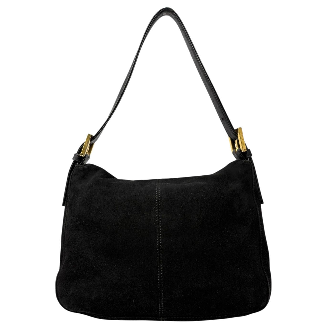 Fendi Black Suede Shoulder Bag