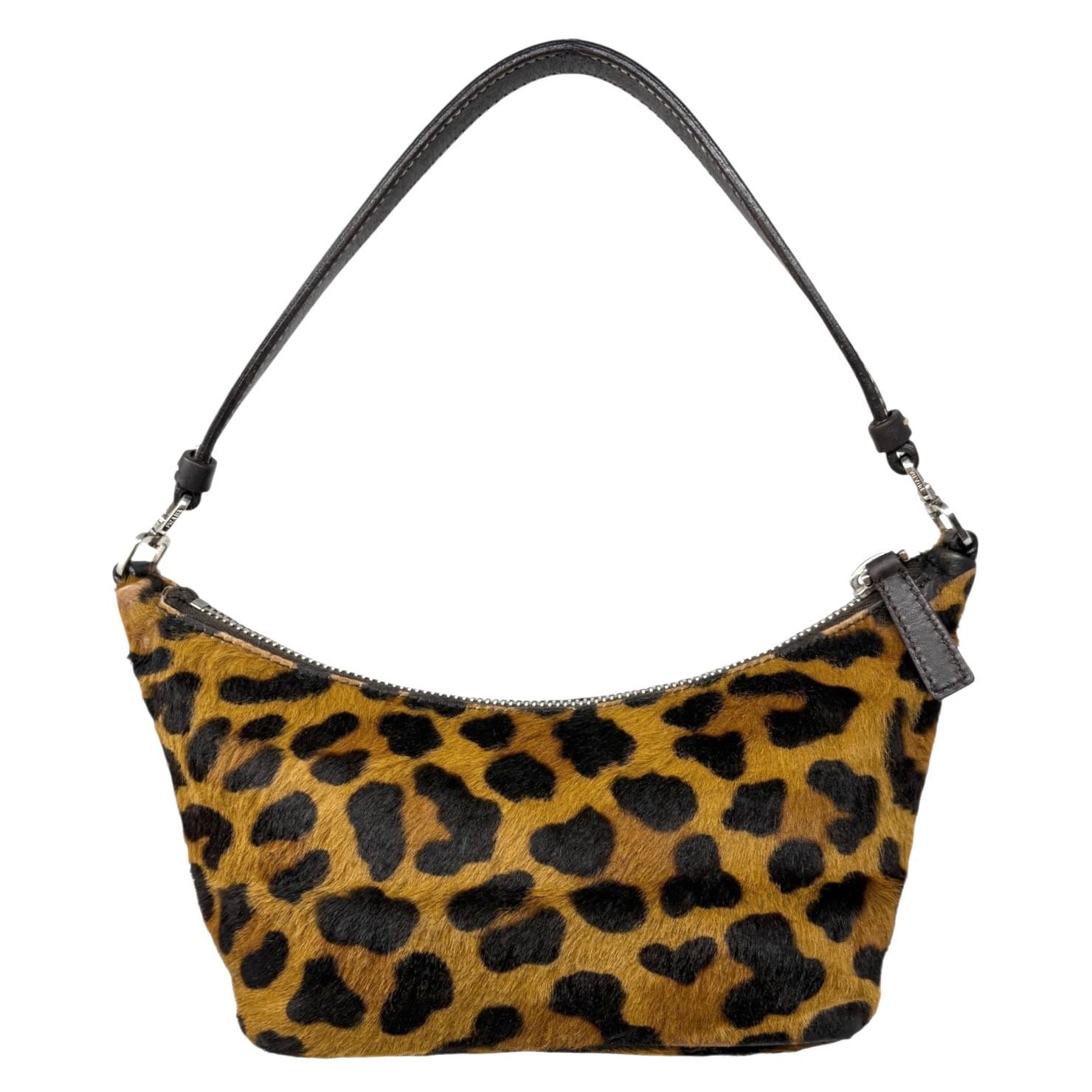 Prada Leopard Print Calfhair Mini Shoulder Bag