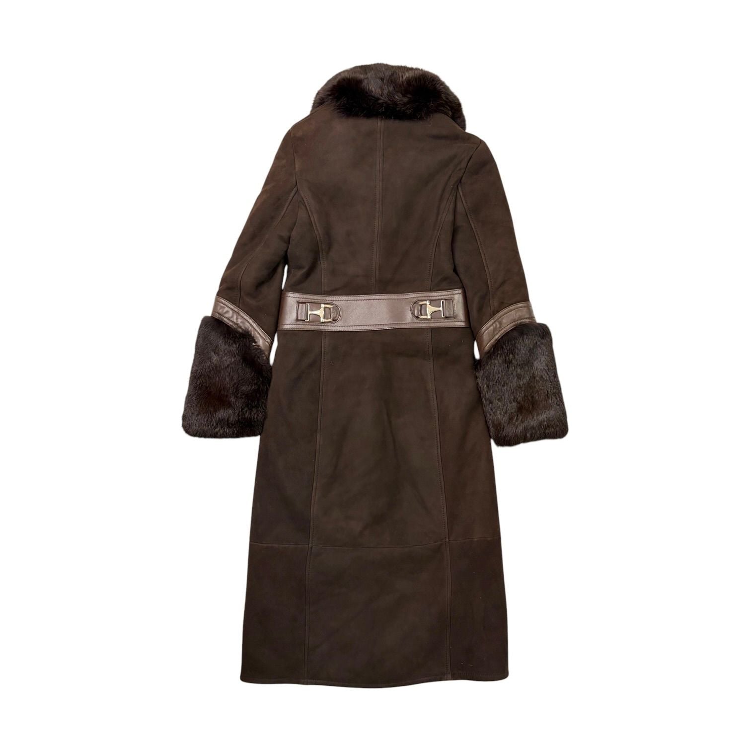 Gucci Brown Suede & Fur Jacket
