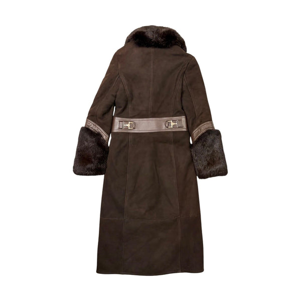Gucci Brown Suede & Fur Jacket