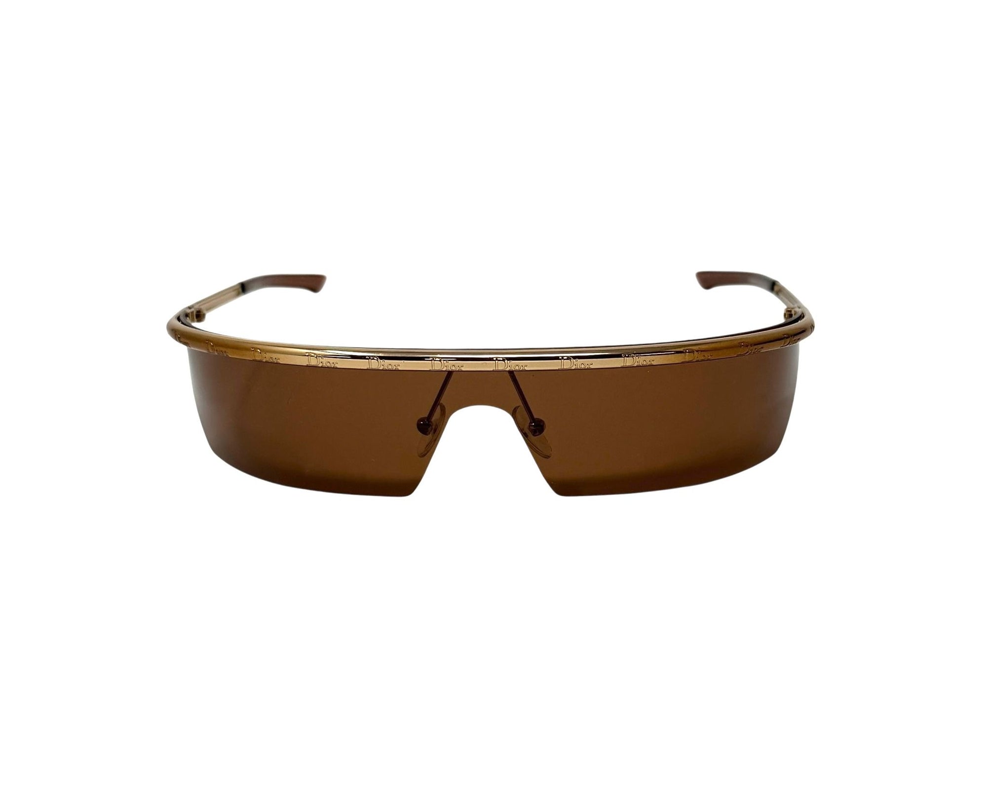 Dior Brown Logo Rim Sunglasses