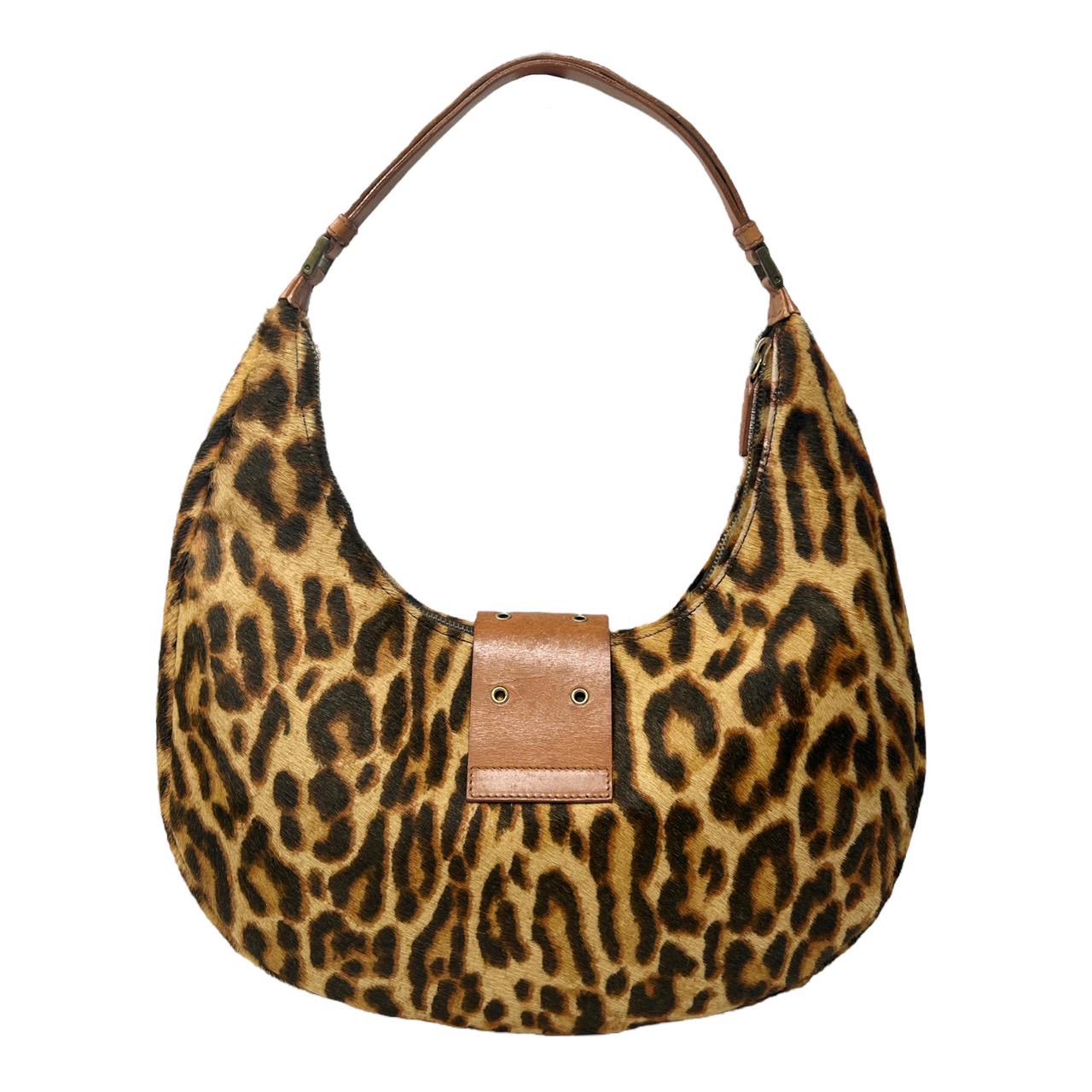 Dior Cheetah Calf Hair Shoulder Bag