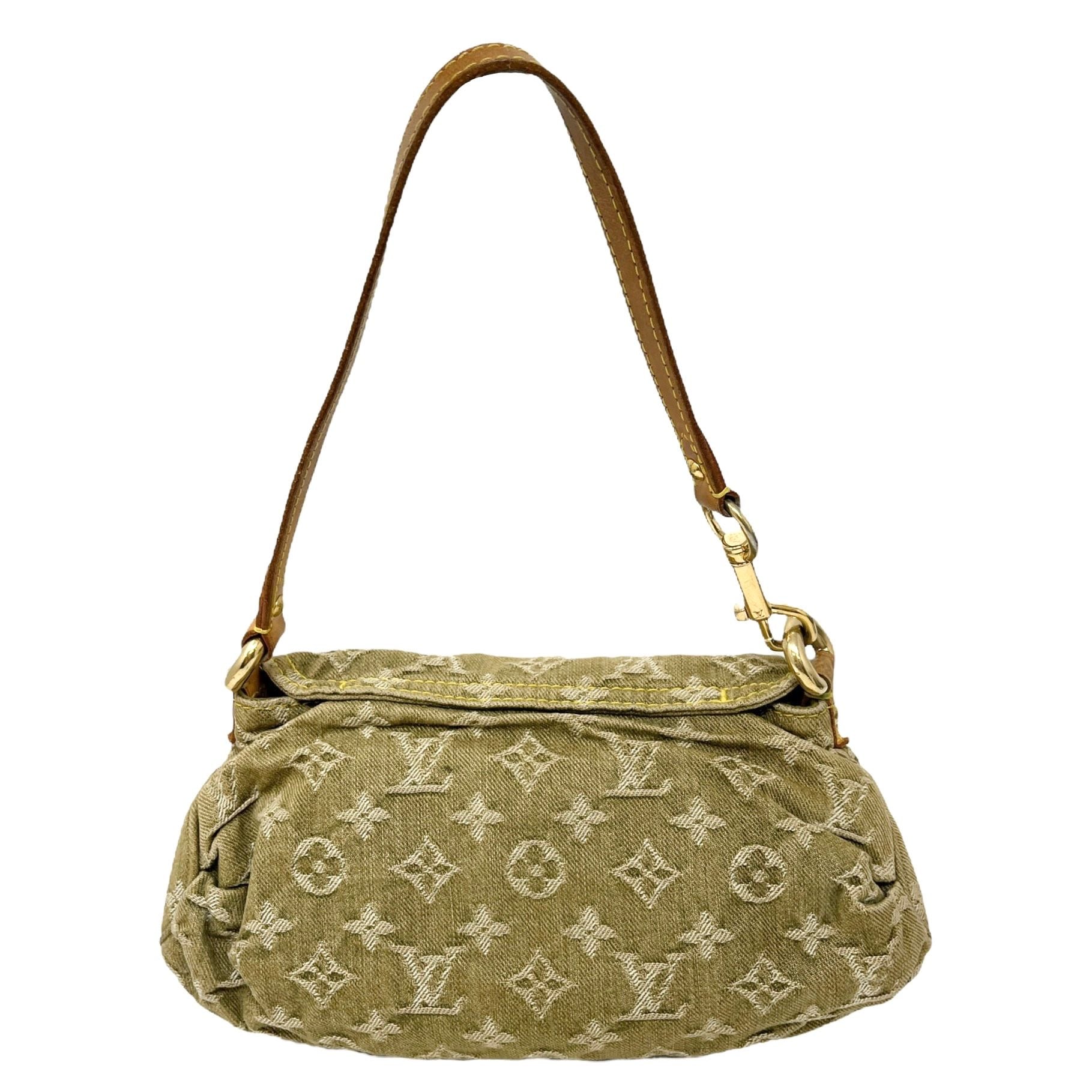 Louis Vuitton Olive Denim Shoulder Bag