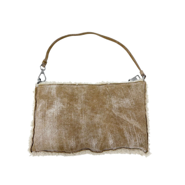 Prada Shearling Mini Shoulder Bag