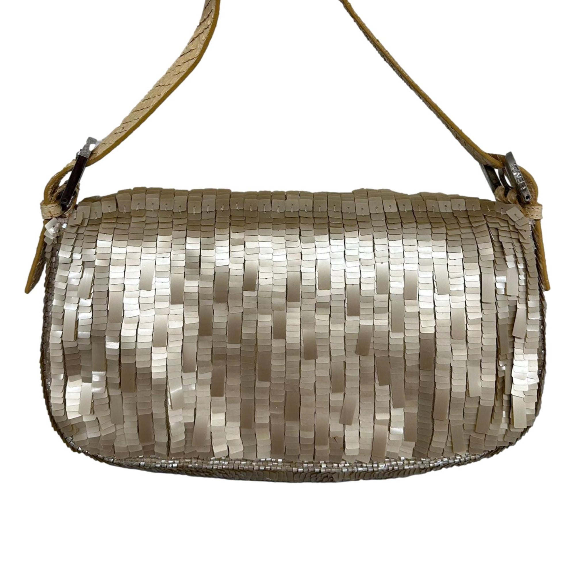 Fendi Bronze Sequin Baguette