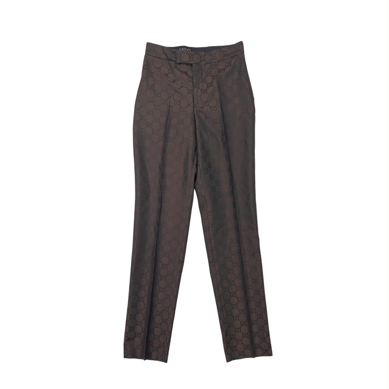 Gucci Brown Logo Trousers