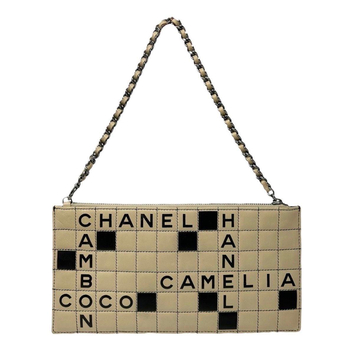 Chanel Leather Crossword Shoulder Bag