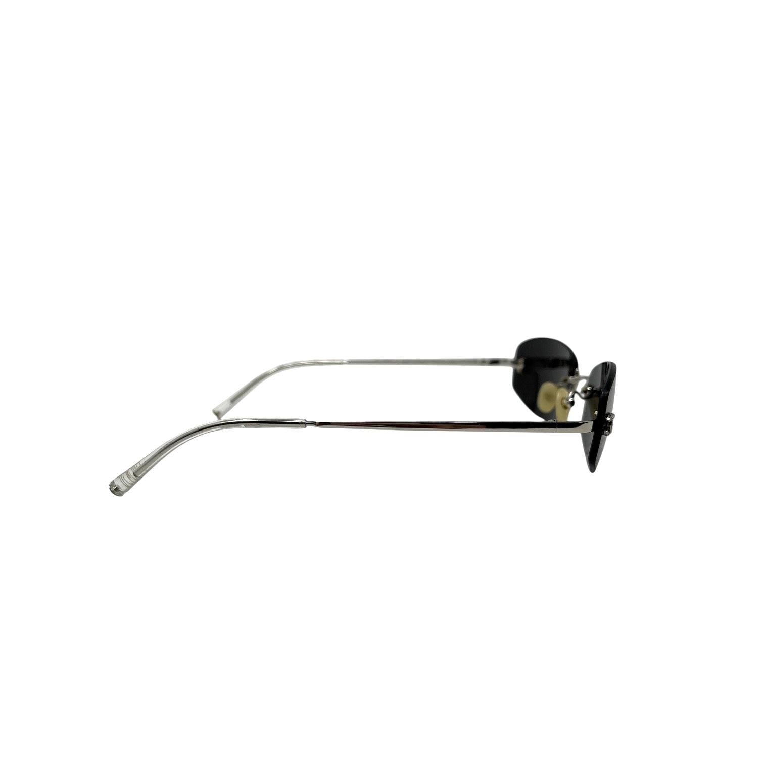 Chanel Brown Mini Rimless Sunglasses
