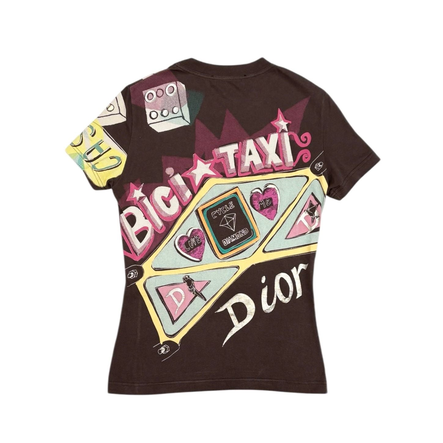 Dior Club Brown Short Sleeve Top