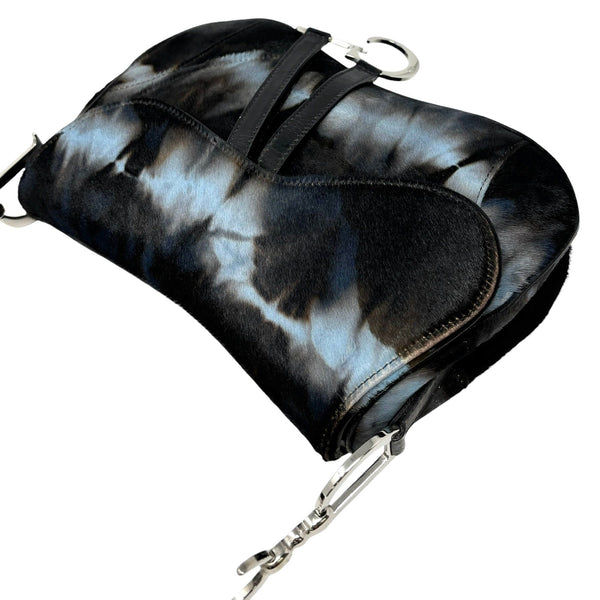 Dior Blue Tie-Dye Double Saddle Bag