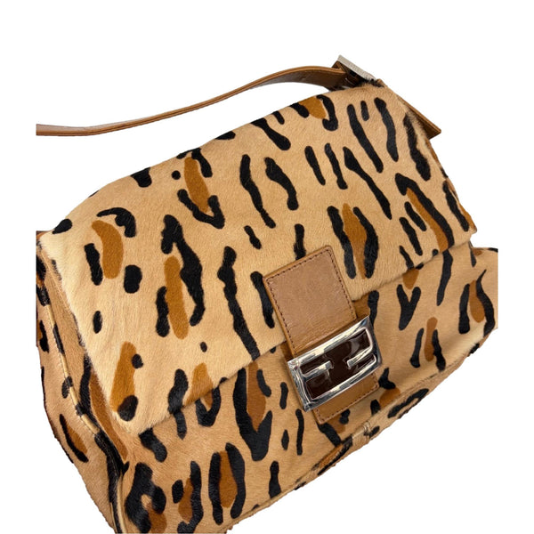 Fendi Cheetah Print Mama Baguette Bag
