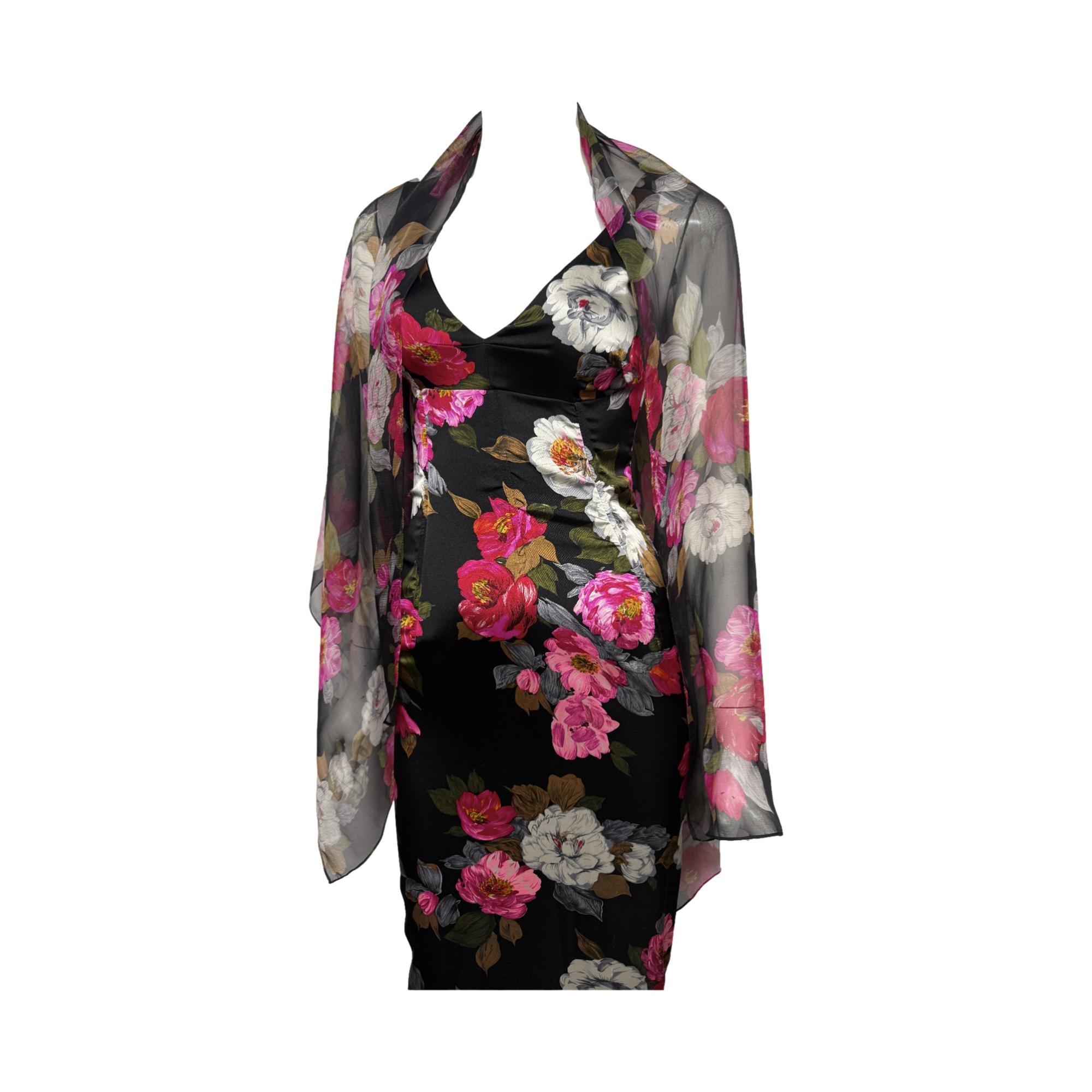 Dolce & Gabbana Floral Corseted Gown Set