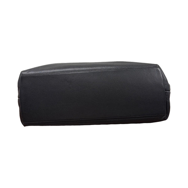 Chanel Black Caviar Structured Handle Bag