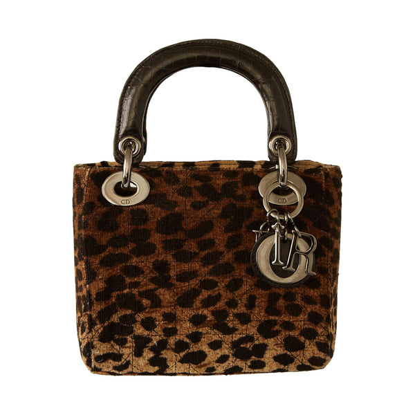 Dior Cheetah Velvet Mini Bag