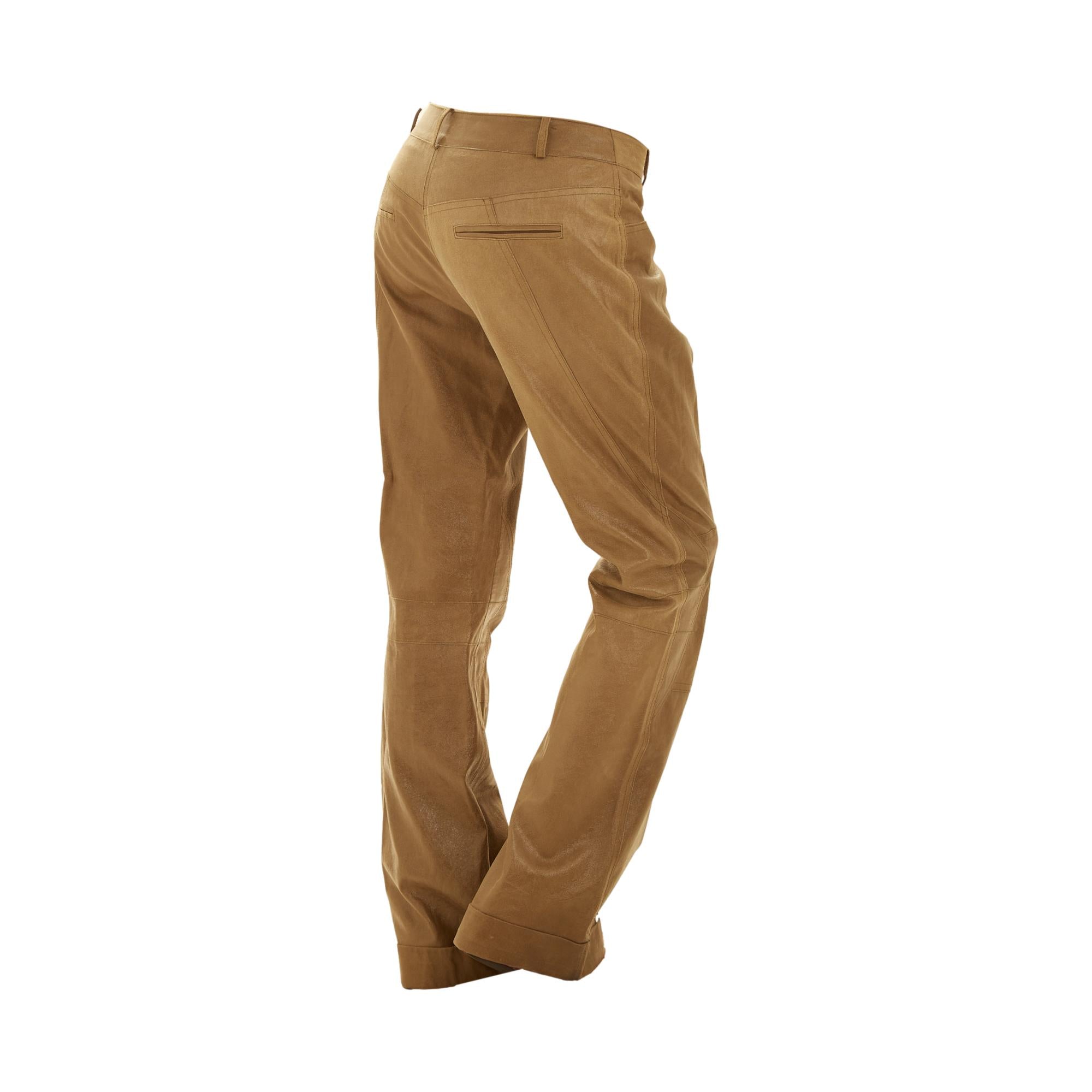 Dior Green Leather Pants