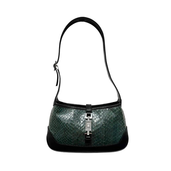 Gucci Green Snakeskin Mini Jackie Bag