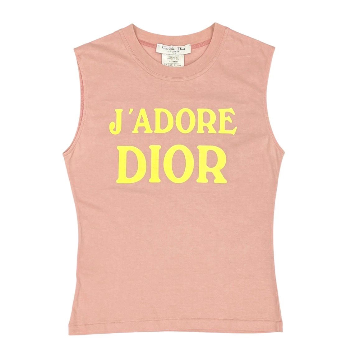 Dior J'Adore Baby Pink + Yellow Tank