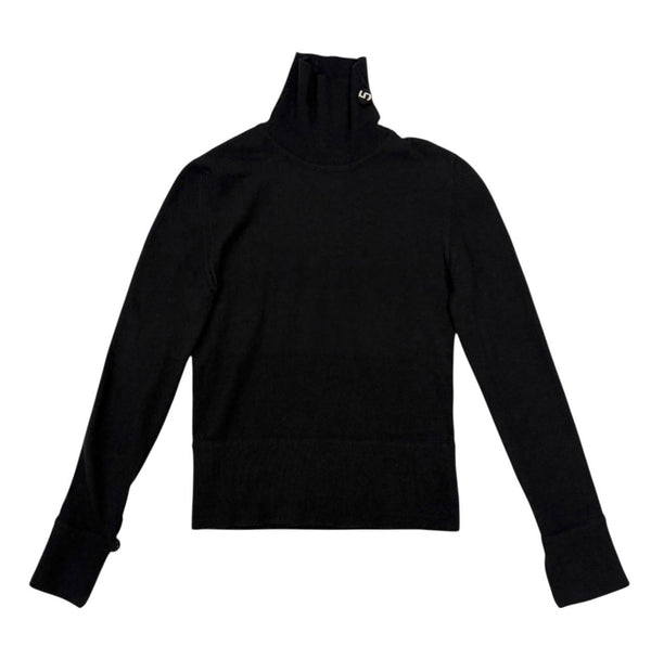 Chanel Black Cashmere Turtleneck Sweater