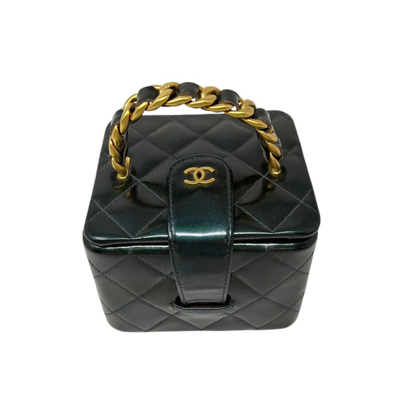 Chanel Micro Green Top Handle Bag