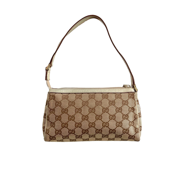Gucci Beige Logo Shoulder Bag