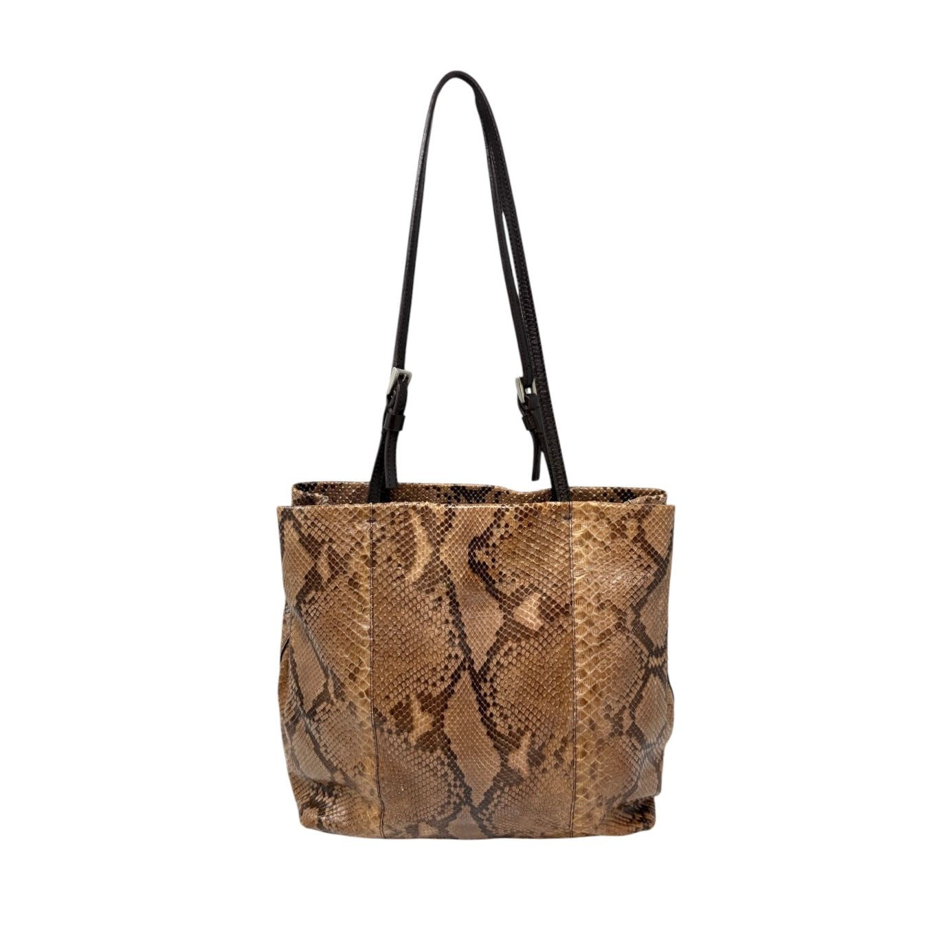 Prada Brown Snakeskin Shoulder Bag