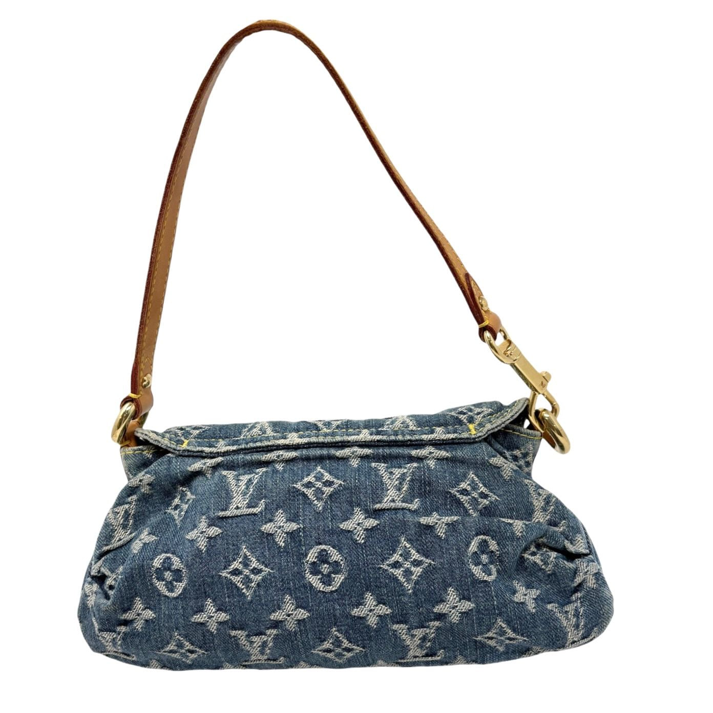 Louis Vuitton Denim Logo Shoulder Bag
