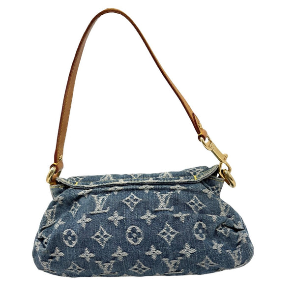Louis Vuitton Denim Logo Shoulder Bag